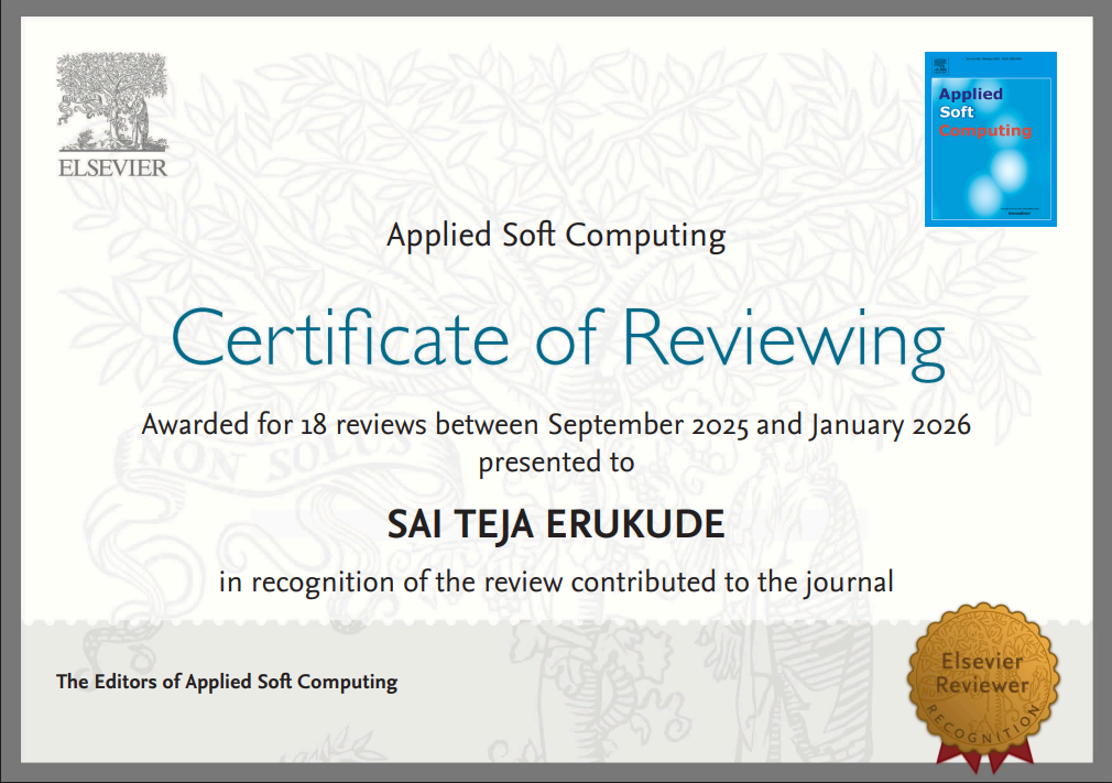 ASOC Reviewer Certificate